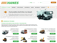 Tablet Screenshot of hanes-slovakia.sk
